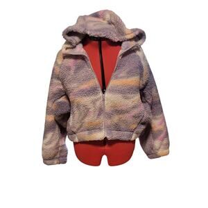 NWT Wild Fable mauve/orange zip up sweater with hood size xl/xxl